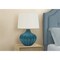 Monarch Specialties Lighting, 24 in.H, Table Lamp, Blue Ceramic, Ivory / Cream Shade, Transitional I 9612 - alternate 5